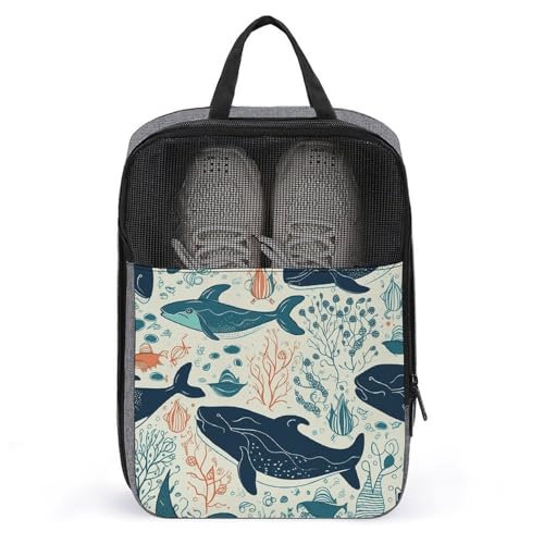 Schuhtasche, Unterwasserwal-bedruckte Schuhtasche, Aufbewahrung zum Aufhängen, Badetuch, Aufbewahrungstasche, grau, Einheitsgröße, stilvoll, grau, Einheitsgröße, Stilvoll Schuhtasche, Unterwasserwal-bedruckte Schuhtasche, Aufbewahrung zum Aufhängen, Badetuch, Aufbewahrungstasche, grau, Einheitsgröße, stilvoll, grau, Einheitsgröße, Stilvoll von MNBVKL