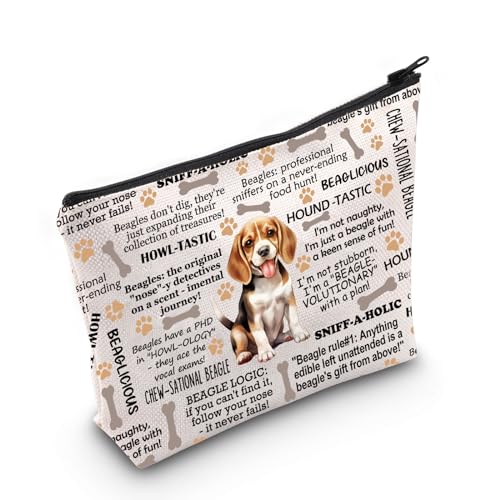 Beagle Kosmetiktasche für Damen, Beagle-Liebhaber, Geschenk, Beagle, Mutter, Geschenk, Beagle-Geschenk, Beagle-Geschenk, Beagle-Besitzer-Geschenk, Beagle, Medium von MNIGIU