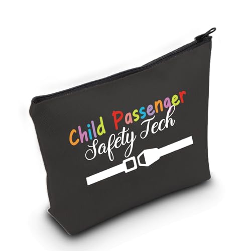 CPST Make-up-Tasche für Kinder, Beifahrer-Sicherheitstechniker, für CPST-Lehrer, Autosicherheitserzieher, CPST Tech, Schwarze Tasche, Small von MNIGIU