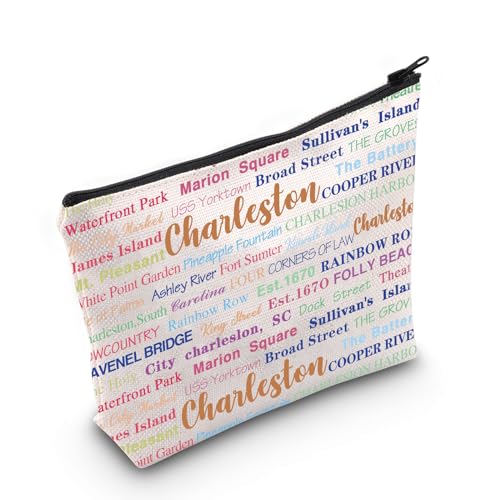 Charleston Make-up-Tasche, Charleston, Reisegeschenk, Charleston-Geschenk für sie, Umzug nach Charleston, Geschenk, Charleston, Medium von MNIGIU