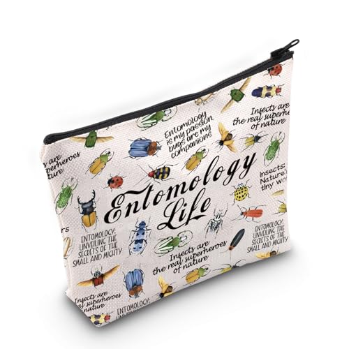 Geschenk für Entomologen für Frauen, Insektenliebhaber, Geschenk, Entomologie, Leben, Make-up, Reißverschlusstasche für Entomologie, Abschlussgeschenk, Entomology Life, Medium von MNIGIU