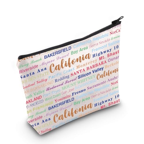 Kalifornien Make-up-Tasche California Reisegeschenk Kalifornien Geschenk für sie Umzug nach Kalifornien Geschenk, California, Medium von MNIGIU