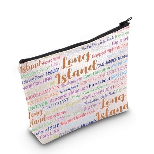 Long Island Make-up-Tasche Long Island Reisegeschenk Long Island Geschenk für sie Umzug nach Long Island Geschenk, Long Island, Medium von MNIGIU