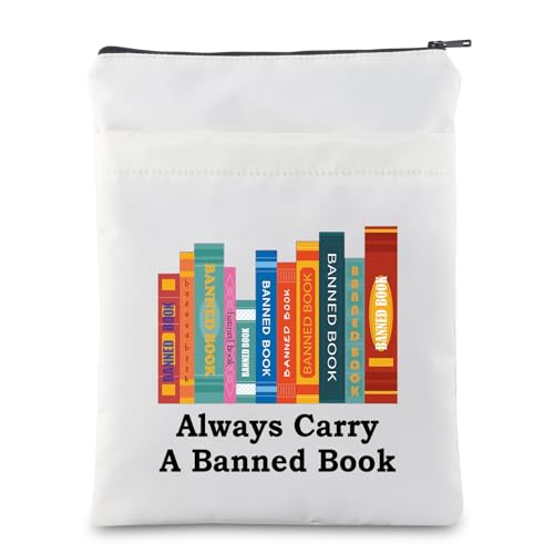 MNIGIU Banned Book Lover Gift Always Carry A Banned Book Sleeve Reading Book Lover Gift Librarian Gift Book Week Gift von MNIGIU