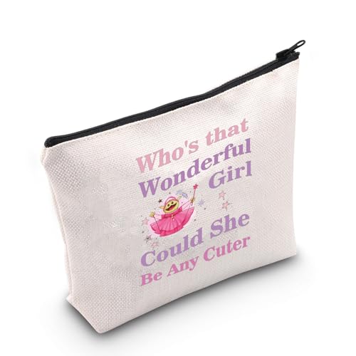 MNIGIU Cartoon-Liebhaber, Geschenk für Who's That Wonderful Girl Could She Be Any Cuter Make-up-Tasche, Cartoon-besessenes Geschenk, Cartoon-Fan-Geschenk, Cartoon von MNIGIU