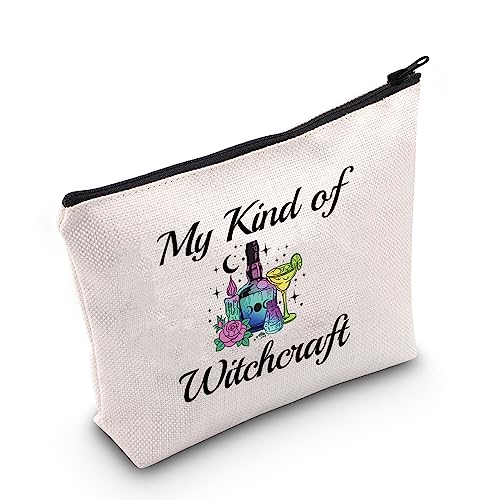 MNIGIU Hexerei Make-up Tasche Gothic Witchy Geschenk My Kind of Witchcraft Kosmetiktasche Lustige Tequila Geschenk Halloween Hexen Geschenk, Meine Art Hexerei von MNIGIU