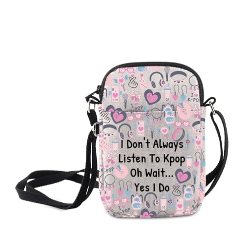 MNIGIU K-pop Music Crossbody Bag I Don't Always Listen To Kpop Oh Wait Yes I Do K-pop Music Shoulder Bag Korean Culture Merch, I Don't Always Listen to Kpop MNIGIU K-pop Music Crossbody Bag I Don't Always Listen To Kpop Oh Wait Yes I Do K-pop Music Shoulder Bag Korean Culture Merch, I Don't Always Listen to Kpop von MNIGIU
