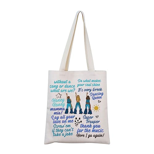 MNIGIU Mamma Tragetasche Mamma The Musical Tote Mamma Musical Merch Mamma Zitat, Mia Quote Tragetasche von MNIGIU