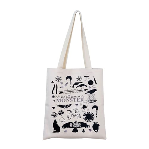 MNIGIU Six of Crows Tragetasche Grishaverse Tote TCC Tote Six of Crows Merch for Bookish, M-onster Tragetasche von MNIGIU