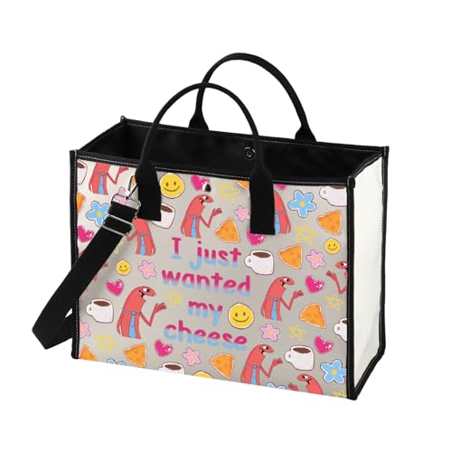 MNIGIU Smiling-F Cartoon inspiriertes Geschenk Allan Crossbody Bag Smiling-F Liebhaber Geschenk Smiling-F Merch für Allan Fans, Cheesetb von MNIGIU