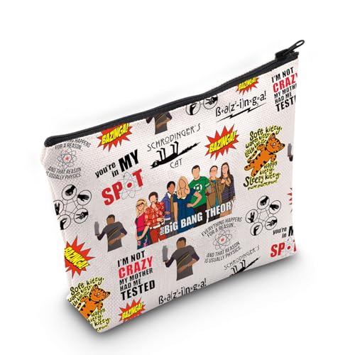 MNIGIU TBBT TV Show Kosmetiktasche TBBT TV Show Geschenk TBBT Fans Geschenk TBBT Merchandise, CRAZY Tasche, Small von MNIGIU