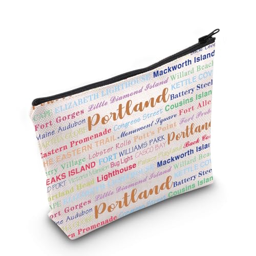 Portland Kosmetiktasche / Make-up-Tasche, Portland-Reisegeschenk, Portland-Geschenk für sie, Umzug nach Portland, Geschenk, Portland, Medium von MNIGIU