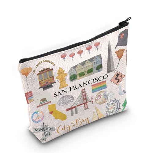 San Francisco Make-up-Tasche San Francisco Reisegeschenk San Francisco Reise Geschenk für sie Umzug nach San Francisco Geschenk, San Francisco, Medium von MNIGIU