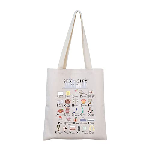 Sex City inspiriertes Geschenk Sex City TV Show Geschenk Sex City Tote Bag für Frauen Mädchen, City Tote von MNIGIU