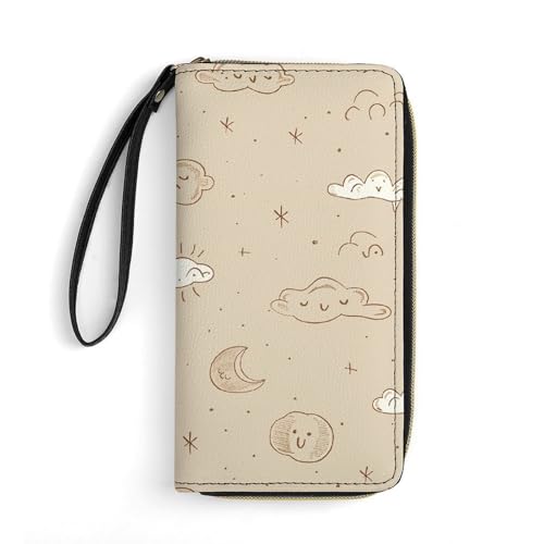 Geldbörse Beige Simple Doodle Printed Leather Wallets Card Holder With Wrist Strap Suitable for Both Men And Women, Beige Simple Doodle, 19.8 x 10.4 x 2.5 cm, Modern, Beige Simple Doodle, 7.8 x 4.1 x Geldbörse Beige Simple Doodle Printed Leather Wallets Card Holder With Wrist Strap Suitable for Both Men And Women, Beige Simple Doodle, 19.8 x 10.4 x 2.5 cm, Modern, Beige Simple Doodle, 7.8 x 4.1 x von MNKTC