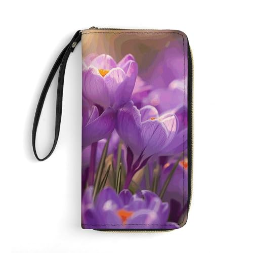 Geldbörse Blumen in der Sonne Bedruckte Ledergeldbörsen Kartenhalter mit Handschlaufe Geeignet für Männer und Frauen, Blumen in der Sonne, 19,8 x 10,4 x 2,5 cm, modern, Blumen in der Sonne, 7.8 x 4.1 von MNKTC