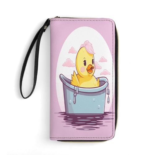 Geldbörse Cartoon Gelbe Ente Bedruckte Leder Geldbörsen Kartenhalter mit Handschlaufe Geeignet für Männer und Frauen, Cartoon Gelbe Ente, 19,8 x 10,4 x 2,5 cm, Modern, Gelbe Cartoon-Ente, 7.8 x 4.1 x Geldbörse Cartoon Gelbe Ente Bedruckte Leder Geldbörsen Kartenhalter mit Handschlaufe Geeignet für Männer und Frauen, Cartoon Gelbe Ente, 19,8 x 10,4 x 2,5 cm, Modern, Gelbe Cartoon-Ente, 7.8 x 4.1 x von MNKTC