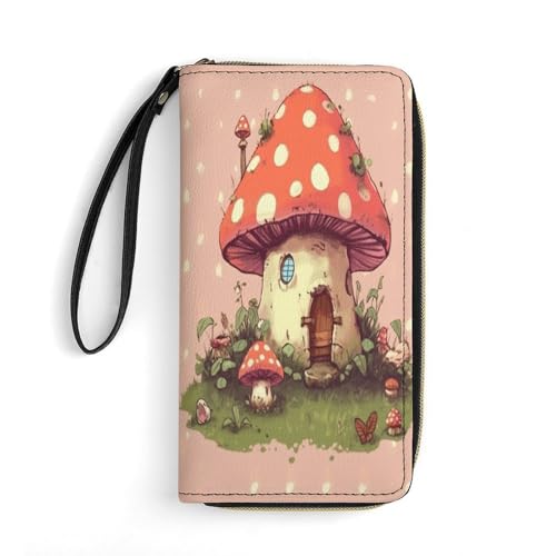 Geldbörse Cute Mushroom House Printed Leather Wallets Card Holder With Wrist Strap Suitable for Both Men And Women, Cute Mushroom House, 19.8 x 10.4 x 2.5 cm, Modern, Niedliches Pilzhaus, 7.8 x 4.1 x Geldbörse Cute Mushroom House Printed Leather Wallets Card Holder With Wrist Strap Suitable for Both Men And Women, Cute Mushroom House, 19.8 x 10.4 x 2.5 cm, Modern, Niedliches Pilzhaus, 7.8 x 4.1 x von MNKTC
