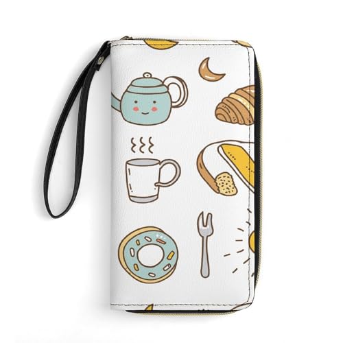Geldbörse Kaffee und Frühstück bedruckte Ledergeldbörsen Kartenhalter mit Handgelenkschlaufe geeignet für Männer und Frauen, Kaffee und Frühstück, 19,8 x 10,4 x 2,5 cm, modern, Kaffee und Frühstück, Geldbörse Kaffee und Frühstück bedruckte Ledergeldbörsen Kartenhalter mit Handgelenkschlaufe geeignet für Männer und Frauen, Kaffee und Frühstück, 19,8 x 10,4 x 2,5 cm, modern, Kaffee und Frühstück, von MNKTC