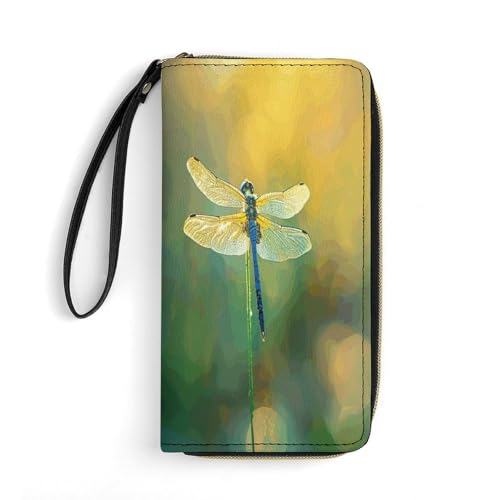 Geldbörse Libelle sitzend oben bedruckte Ledergeldbörsen Kartenhalter mit Handschlaufe, geeignet für Männer und Frauen, Libelle sitzend oben, 19,8 x 10,4 x 2,5 cm, modern, Libelle oben sitzend, 7.8 x Geldbörse Libelle sitzend oben bedruckte Ledergeldbörsen Kartenhalter mit Handschlaufe, geeignet für Männer und Frauen, Libelle sitzend oben, 19,8 x 10,4 x 2,5 cm, modern, Libelle oben sitzend, 7.8 x von MNKTC