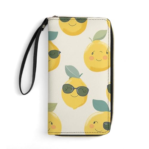 Wallet Lemon Happy Emoticon Bedruckte Ledergeldbörsen Kartenhalter mit Handschlaufe, geeignet für Männer und Frauen, Lemon Happy Emoticon, 19,8 x 10,4 x 2,5 cm, modern, Lemon Happy Emoticon, 7.8 x 4.1 Wallet Lemon Happy Emoticon Bedruckte Ledergeldbörsen Kartenhalter mit Handschlaufe, geeignet für Männer und Frauen, Lemon Happy Emoticon, 19,8 x 10,4 x 2,5 cm, modern, Lemon Happy Emoticon, 7.8 x 4.1 von MNKTC