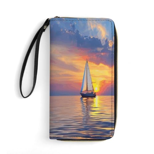 Wallet On The Calm Sea Printed Leather Wallets Card Holder With Wrist Strap Suitable for Both Men And Women, On The Calm Sea, 19.8 x 10.4 x 2.5 cm, Modern, On the Calm Sea, 7.8 x 4.1 x 1 inches, Wallet On The Calm Sea Printed Leather Wallets Card Holder With Wrist Strap Suitable for Both Men And Women, On The Calm Sea, 19.8 x 10.4 x 2.5 cm, Modern, On the Calm Sea, 7.8 x 4.1 x 1 inches, von MNKTC