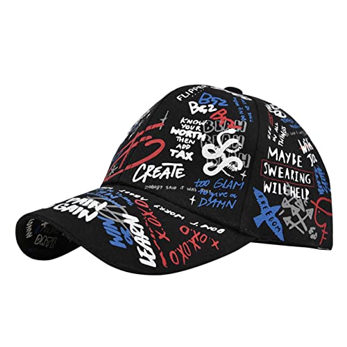 MNRIUOCII Männer und Frauen Casual Regular Jugend Retro Letters Bunte High Street Cap Baseball Cap Schirmmütze Sonniger von MNRIUOCII