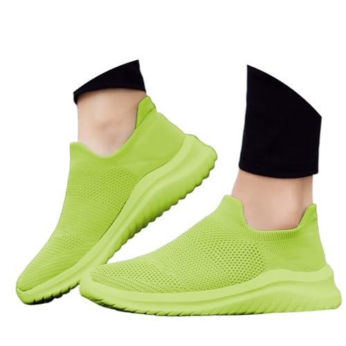 MNRIUOCII Sneaker Damen Mesh Laufschuhe Leichte Atmungsaktiv Sportschuhe Turnschuhe Bequem Schlupfschuhe Slip on Freizeitschuhe Straßenlaufschuhe Walkingschuhe Sommerschuhe Joggingschuhe von MNRIUOCII