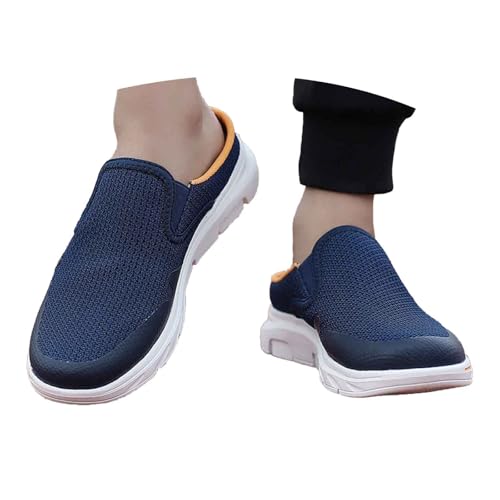 MNRIUOCII Sommer Sneaker Damen Leicht Atmungsaktive Mesh Schlupfschuhe Als Halbschuhe Sportliche Freizeitschuhe für Jogging und Täglichen Gebrauch mit Hohem Sportschuhe Laufschuhe von MNRIUOCII