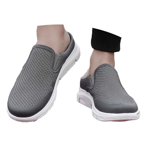 MNRIUOCII Sommer Sneaker Damen Leicht Atmungsaktive Mesh Schlupfschuhe Als Halbschuhe Sportliche Freizeitschuhe für Jogging und Täglichen Gebrauch mit Hohem Sportschuhe Laufschuhe von MNRIUOCII