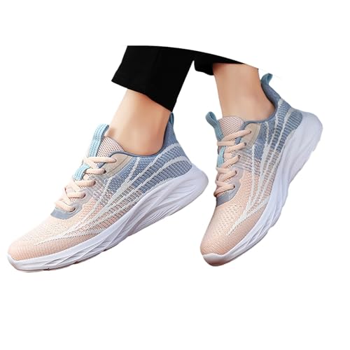 MNRIUOCII Sportschuhe Damen Schuhe Sneaker Atmungsaktiv Turnschuhe Laufschuhe Tennisschuhe Leicht Fitnessschuhe Slip On Walkingschuhe Freizeitschuhe Joggingschuhe Sneakers von MNRIUOCII