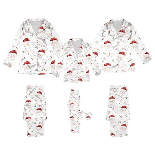 MNSWR Familie Schlafanzug Weihnachten Pyjama Set für Damen Herren und Kinder Winter Loungewear warm Schlafanzüge Unisex S-XXL 100-140 Family Outfit Weihnachten,Christmas Pyjama Set Familien Outfit Se von MNSWR