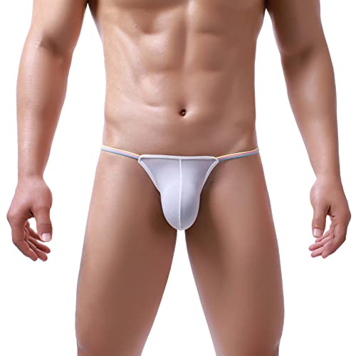 MNSWR Tanga String,Männer Komfortabel Slips Sports Sportunterwäsch Herren Einfarbige Slips Unterhosen Männer Lang Herren Shorts Unterwäsche Schwarz Bikini Slips von MNSWR