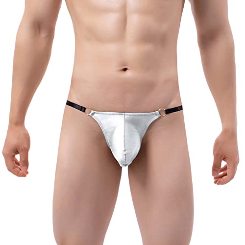 MNSWR Thong Männer Komfortabel Slips Herren Nahtlos String Sexy Thong Glatt Nahtlos Durchsichtig Thong Unterhosen Boxershorts Herren Männerunterwäsche Badehose Slip von MNSWR