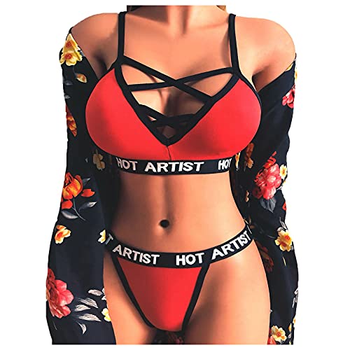 MNSWR Unterhosen Unterwäsche Set Frauen Sexy Unterwäsche Damen Bodysuit Nachtwäsche Reizwäsche Set Sexy Strumpfhalter Damen Reizwäsche Sexy Pyjamas von MNSWR