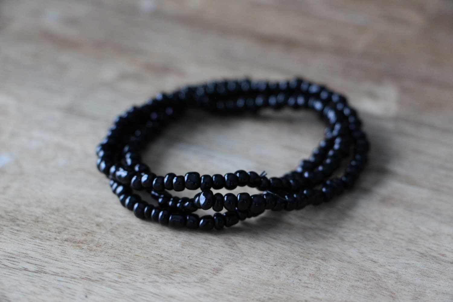 Herren Schwarz Perlen 3Er Set Armband Stapeln von MNTNwear