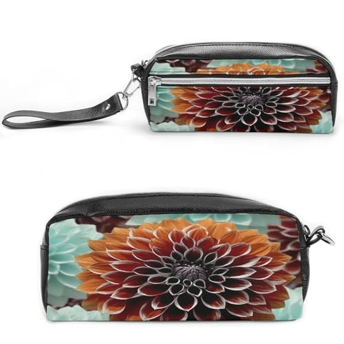 MNVTSKOP Dahlia Make-up-Tasche, klein, Kosmetiktasche, Reiseetui, tragbar, Schreibwaren-Organizer für Frauen, Lehrer MNVTSKOP Dahlia Make-up-Tasche, klein, Kosmetiktasche, Reiseetui, tragbar, Schreibwaren-Organizer für Frauen, Lehrer von MNVTSKOP