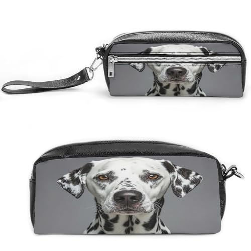 MNVTSKOP Dalmatiner-Make-up-Tasche, klein, Kosmetiktasche, Reiseetui, tragbarer Schreibwaren-Organizer für Frauen, Lehrer von MNVTSKOP