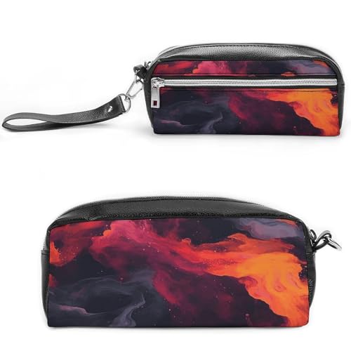 MNVTSKOP Flüssige Aquarell-Make-up-Tasche, kleine Kosmetiktasche, Reiseetui, tragbarer Schreibwaren-Organizer für Frauen, Lehrer von MNVTSKOP