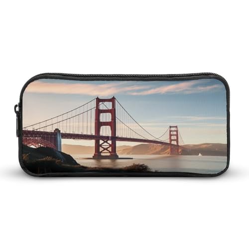 MNVTSKOP Golden Gate Bridge Federmäppchen, großes Fassungsvermögen, Federmäppchen, Büro-Federmäppchen für Männer und Frauen, Schreibtisch-Organizer MNVTSKOP Golden Gate Bridge Federmäppchen, großes Fassungsvermögen, Federmäppchen, Büro-Federmäppchen für Männer und Frauen, Schreibtisch-Organizer von MNVTSKOP