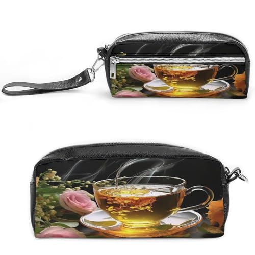 MNVTSKOP Make-up-Tasche, kleine Kosmetiktasche, Reiseetui, tragbar, Schreibwaren-Organizer für Frauen, Lehrer von MNVTSKOP