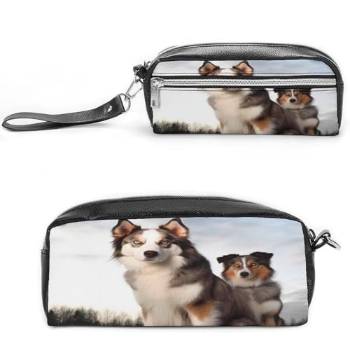 MNVTSKOP Make-up-Tasche für Hunde, klein, Kosmetiktasche, tragbar, Schreibwaren-Organizer für Frauen, Lehrer von MNVTSKOP