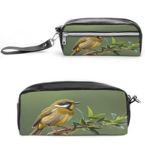 MNVTSKOP Make-up-Tasche für den Außenbereich, olivgrün, mit blühenden Vögeln, kleine Kosmetiktasche, Reiseetui, tragbarer Schreibwaren-Organizer für Frauen, Lehrer MNVTSKOP Make-up-Tasche für den Außenbereich, olivgrün, mit blühenden Vögeln, kleine Kosmetiktasche, Reiseetui, tragbarer Schreibwaren-Organizer für Frauen, Lehrer von MNVTSKOP