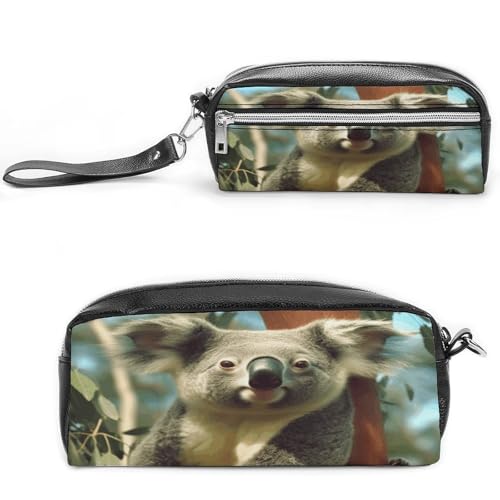 MNVTSKOP Make-up-Tasche mit Bär, Koala, klein, Reiseetui, tragbar, Schreibwaren-Organizer für Frauen, Lehrer MNVTSKOP Make-up-Tasche mit Bär, Koala, klein, Reiseetui, tragbar, Schreibwaren-Organizer für Frauen, Lehrer von MNVTSKOP