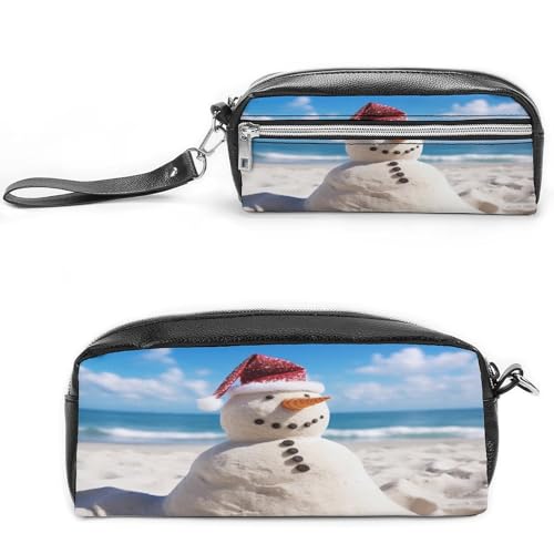 MNVTSKOP Make-up-Tasche mit Schneemann-Design, klein, Kosmetiktasche, tragbar, Schreibwaren-Organizer für Frauen, Lehrer MNVTSKOP Make-up-Tasche mit Schneemann-Design, klein, Kosmetiktasche, tragbar, Schreibwaren-Organizer für Frauen, Lehrer von MNVTSKOP
