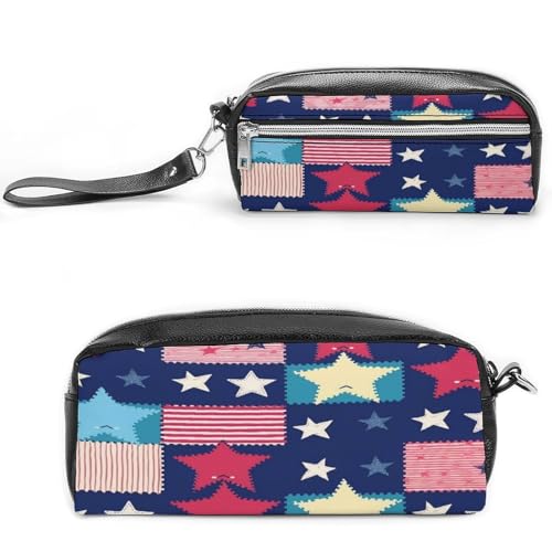 MNVTSKOP Make-up-Tasche mit Sternenmuster, klein, Kosmetiktasche, tragbar, Schreibwaren-Organizer für Frauen, Lehrer von MNVTSKOP