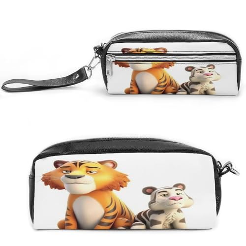 MNVTSKOP Make-up-Tasche mit niedlichen kleinen Tieren, kleine Kosmetiktasche, tragbar, Schreibwaren-Organizer für Frauen, Lehrer von MNVTSKOP