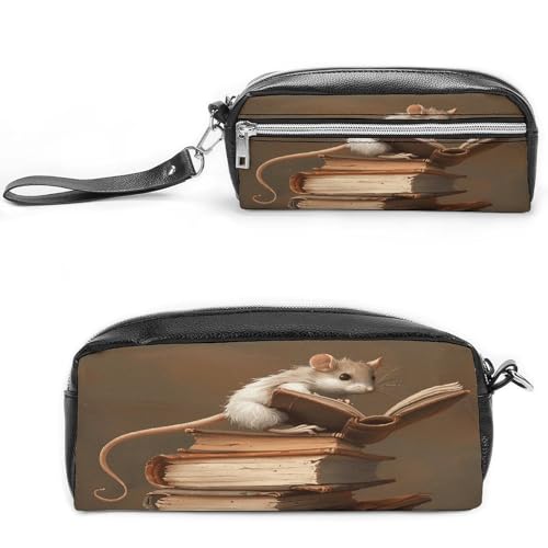 MNVTSKOP Make-up-Tasche zum Lesen, kleine Kosmetiktasche, Reiseetui, tragbarer Schreibwaren-Organizer für Frauen, Lehrer von MNVTSKOP