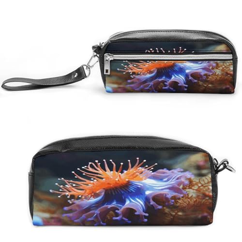 MNVTSKOP Nudibranch Make-up-Tasche, kleine Kosmetiktasche, Reiseetui, tragbarer Schreibwaren-Organizer für Frauen, Lehrer von MNVTSKOP