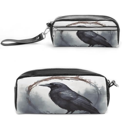 MNVTSKOP Schwarze Make-up-Tasche, kleine Kosmetiktasche, Reiseetui, tragbar, Schreibwaren-Organizer für Frauen, Lehrer MNVTSKOP Schwarze Make-up-Tasche, kleine Kosmetiktasche, Reiseetui, tragbar, Schreibwaren-Organizer für Frauen, Lehrer von MNVTSKOP